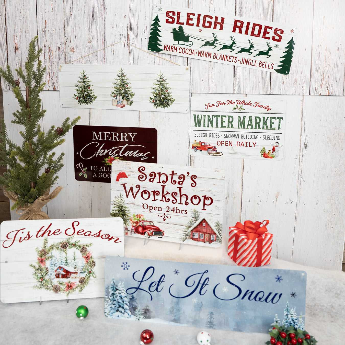 Metal Christmas Signs