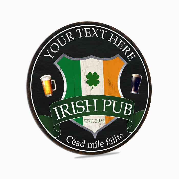 Family Name Irish Bar Sign