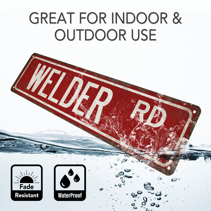 Welder Street Sign Metal Worker Steel Iron Aluminum Blacksmith Construction 104180021002