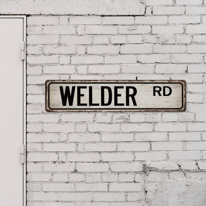 Welder Street Sign Metal Worker Steel Iron Aluminum Blacksmith Construction 104180021002