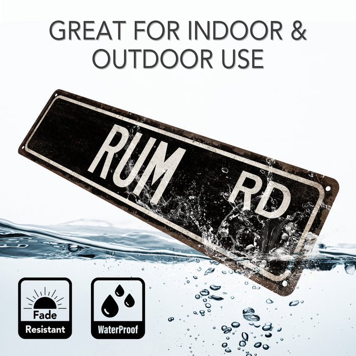 Rum Street Sign Man Cave Decor Home Bar Sign Tiki Lounge Tropical Cocktail 104180021015