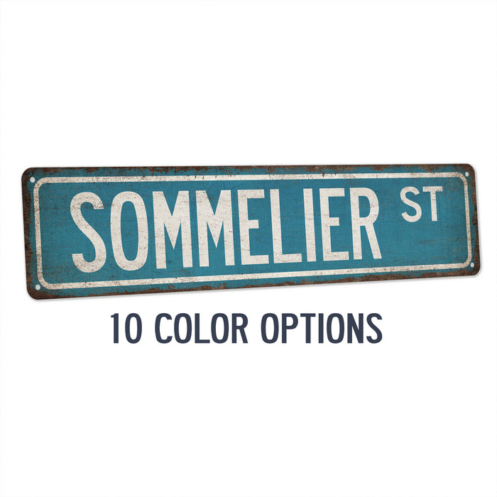 Sommelier Street Sign Wine Tasting Home Bar Sign Wine Bottle Decor Cellar Lounge 104180021018