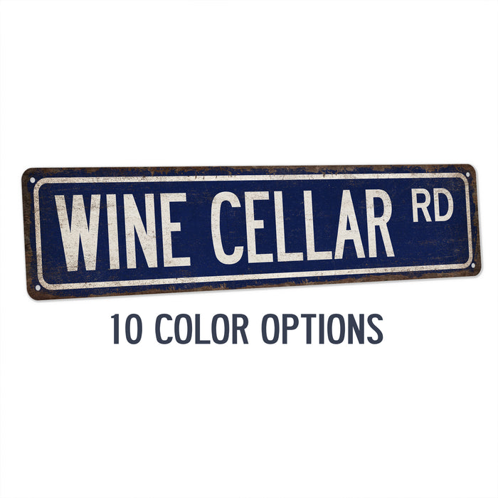 Wine Cellar Street Sign Wine Tasting Home Bar Sign Wine Bottle Decor Sommelier 104180021020