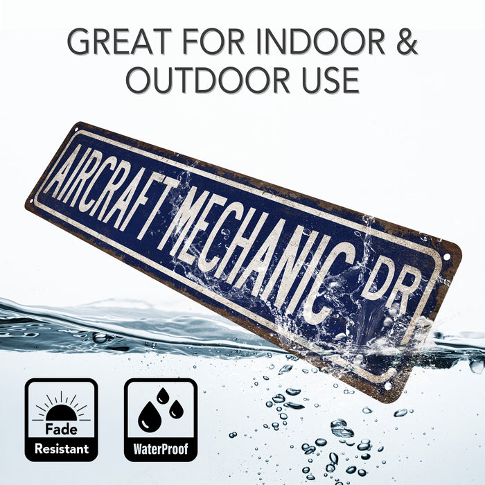 Aircraft Mechanic Street Sign