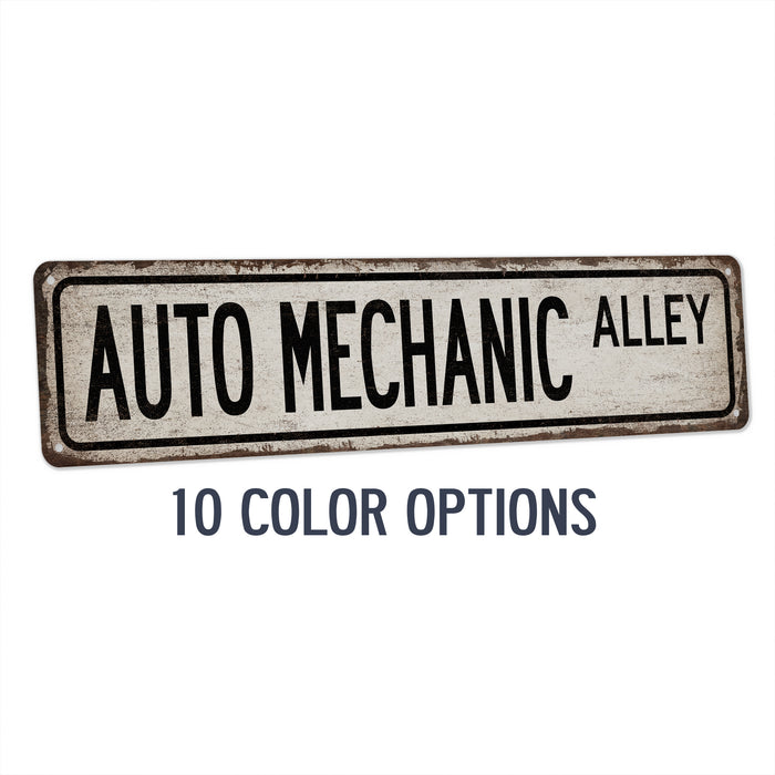 Auto Mechanic Street Sign