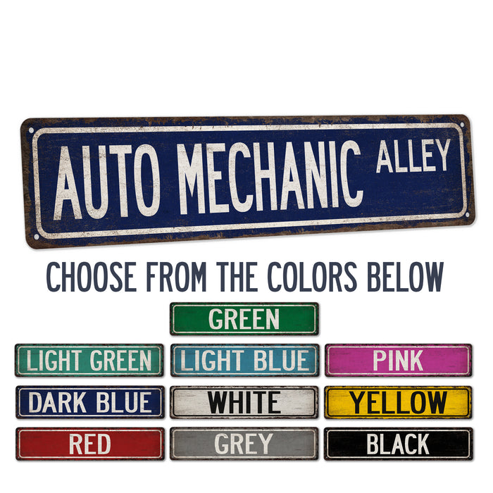 Auto Mechanic Street Sign