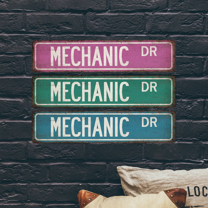 Mechanic Street Sign Automotive Repair Auto Shop Garage Decor Mechanic Gift 104180021024
