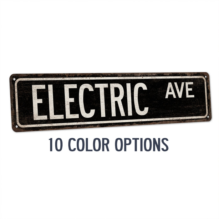 Electric Street Sign Industrial Electrician Union Electrical Engineer Man Cave Decor