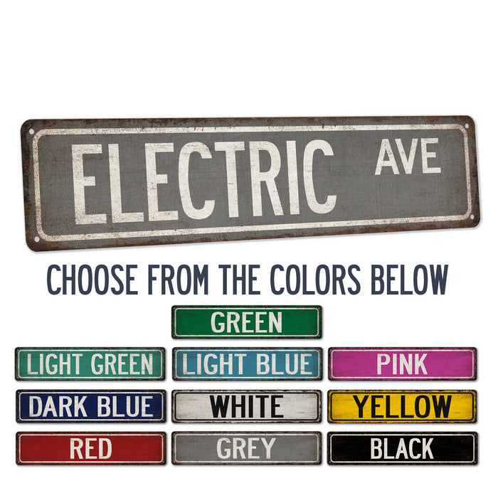 Electric Street Sign Industrial Electrician Union Electrical Engineer Man Cave Decor