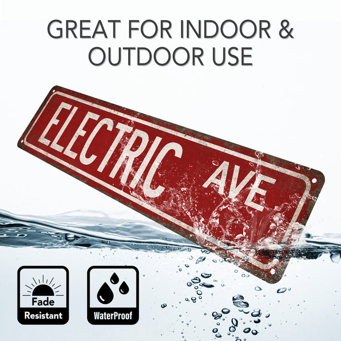 Electric Street Sign Industrial Electrician Union Electrical Engineer Man Cave Decor