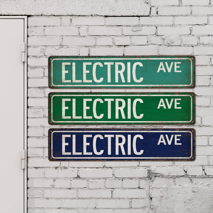 Electric Street Sign Industrial Electrician Union Electrical Engineer Man Cave Decor