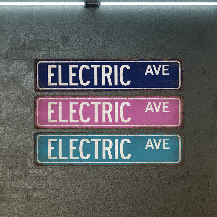 Electric Street Sign Industrial Electrician Union Electrical Engineer Man Cave Decor