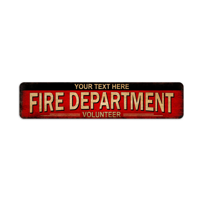 Personalized Fire Department Sign Fire Station Decor Firemen 104182002065