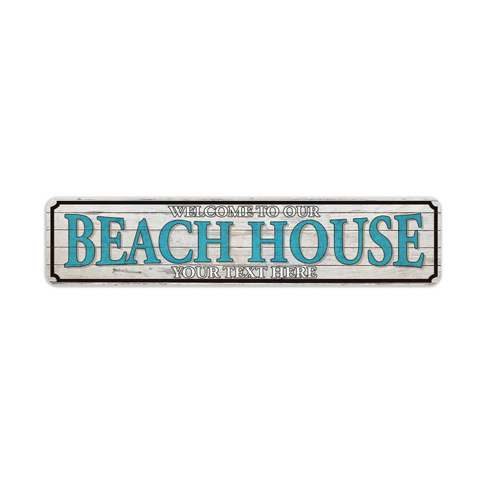 Custom Family Beach House Sign Ocean Decor Decor Lake River Summer House