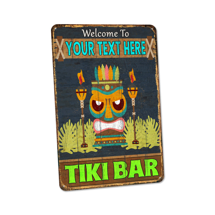 Tiki Bar Sign Beach House Backyard Barbecue Pool Décor Tropical Theme Sign Paradise 108122002039