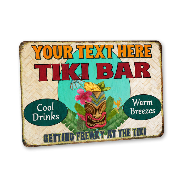 Tiki Bar Sign Beach House Backyard Barbecue Pool Décor Tropical Theme Sign Paradise 108122002043