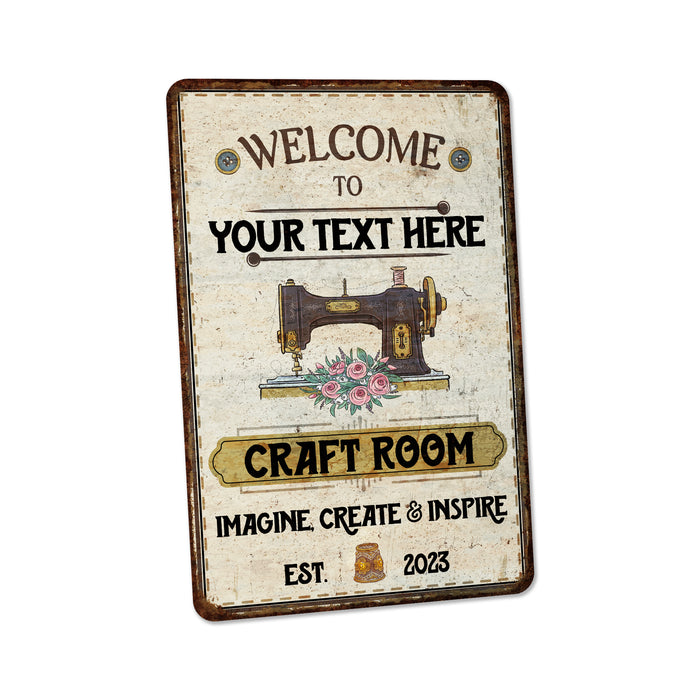 Personalized Craft Room Sign Sewing Room Decor Quilting 108122002095