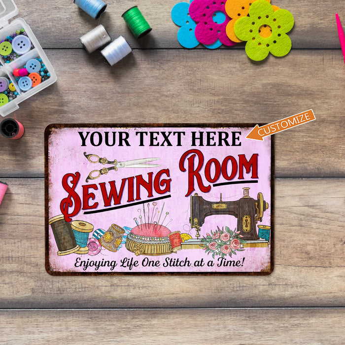 Custom Sewing Room Sign Quilting Wall Art Embroidery