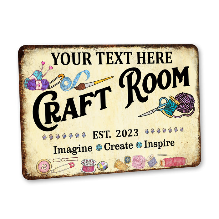 Personalized Craft Room Sign Art Studio Decor Painting Pottery Gift for Artist 108122002101