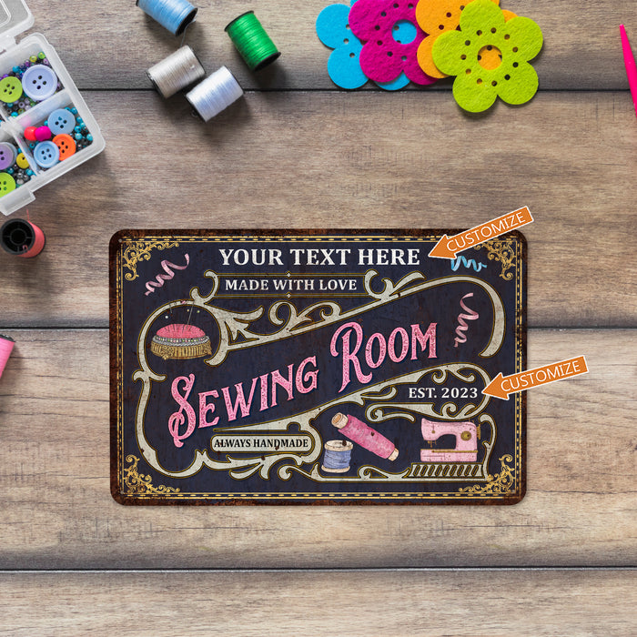 Custom Sewing Room Sign Craft Room Decor Embroidery Quilt Making