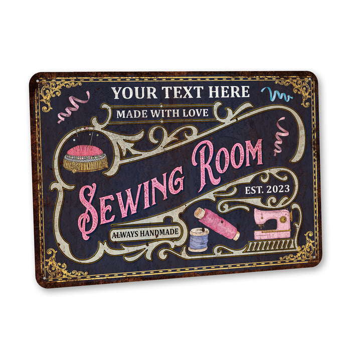 Custom Sewing Room Sign Craft Room Decor Embroidery Quilt Making