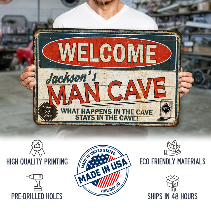 Custom Man Cave Sign - Metal Sign
