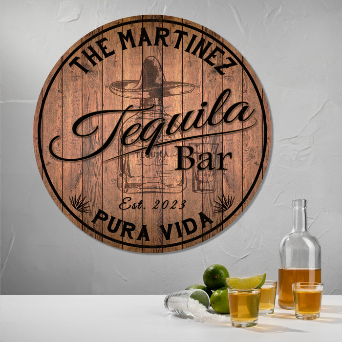 Personalized Tequila Bar Sign