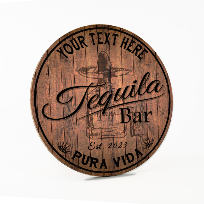 Personalized Tequila Bar Sign