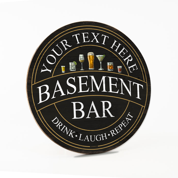Personalized Basement Bar Sign