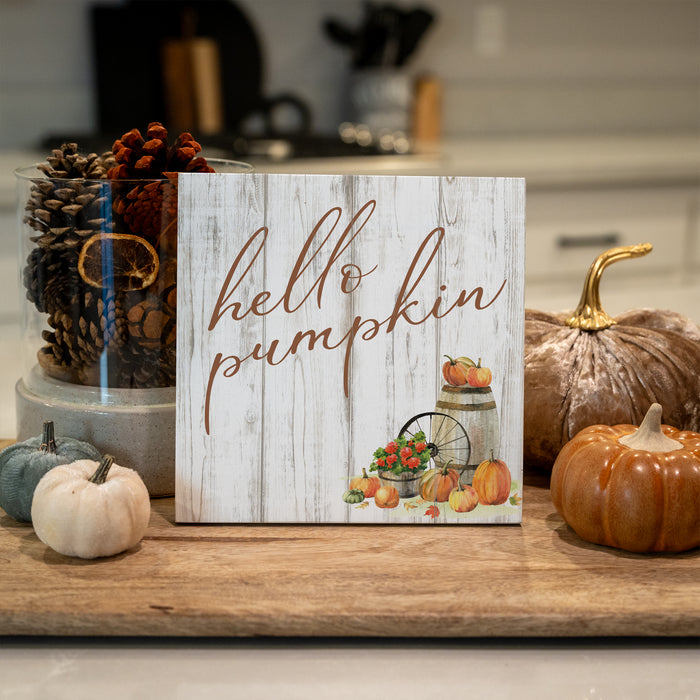 Hello Pumpkin - Fall Sign