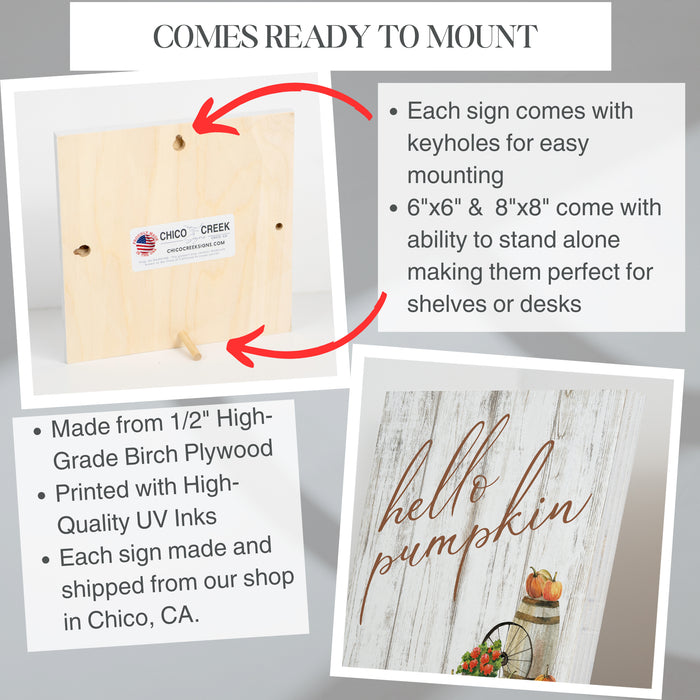 Hello Pumpkin - Fall Sign