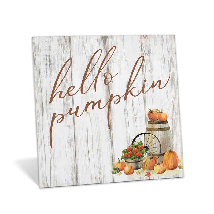 Hello Pumpkin - Fall Sign
