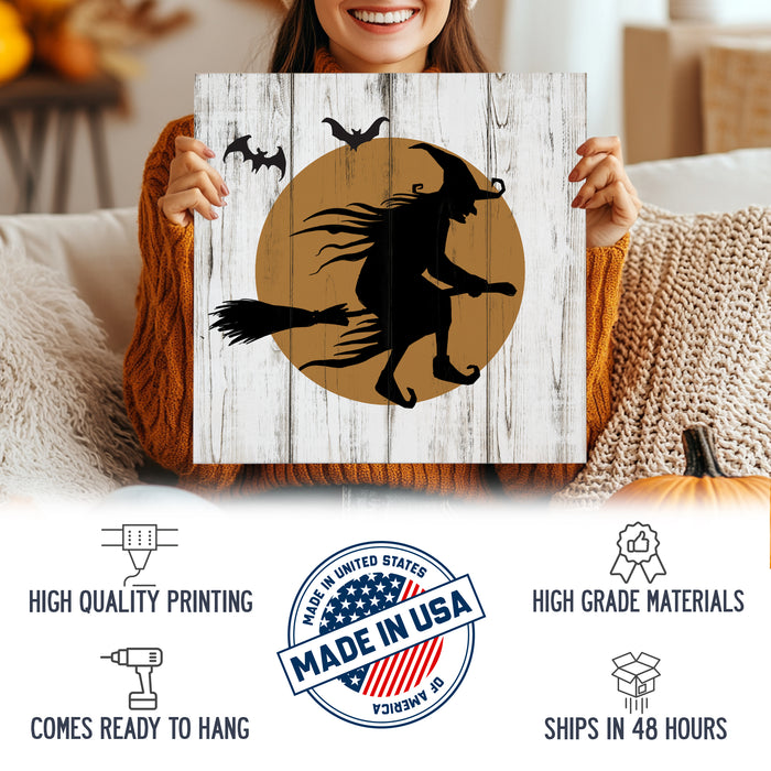 Flying Witch - Halloween Sign