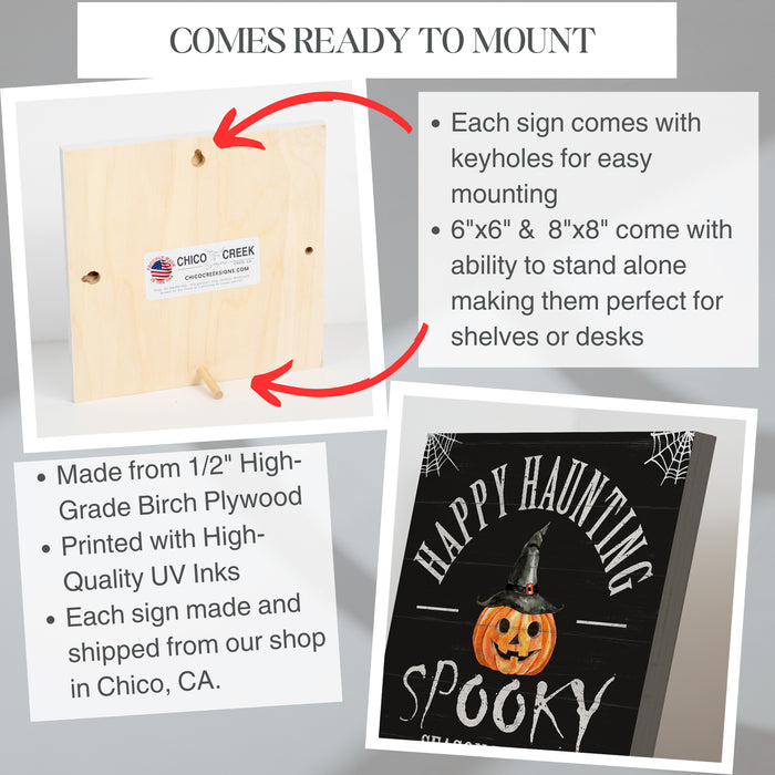 Happy Haunting Spooky Season Is Here - Halloween Wood Sign