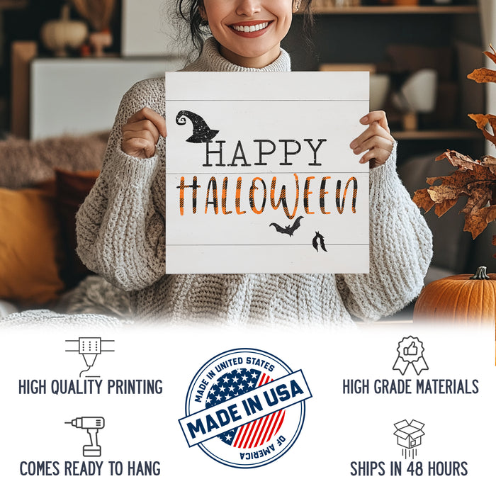 Happy Halloween - Halloween Wood Sign