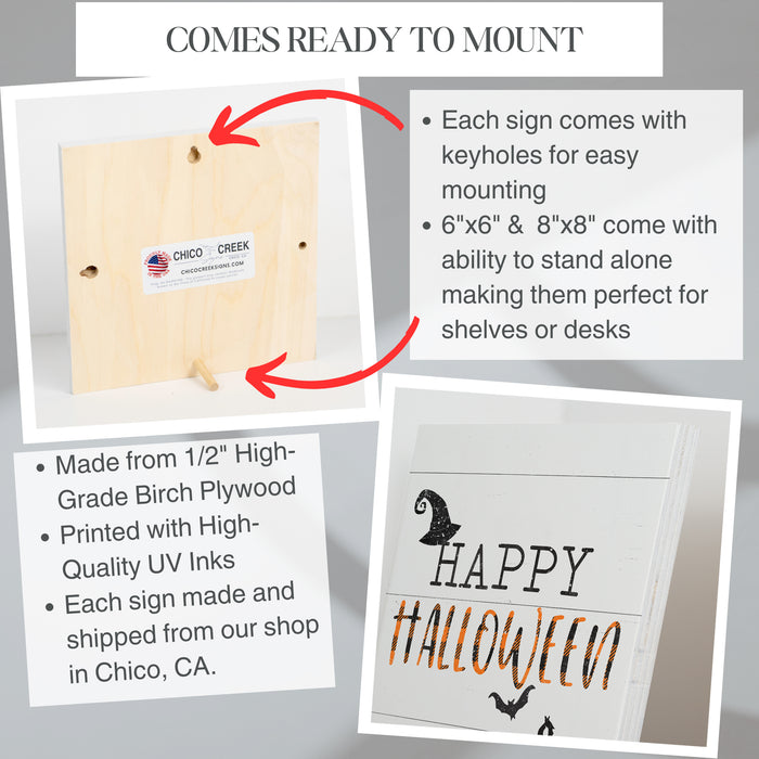 Happy Halloween - Halloween Wood Sign