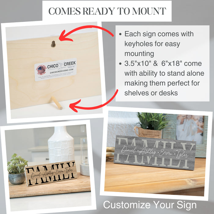 Family Name Sign - Customizable