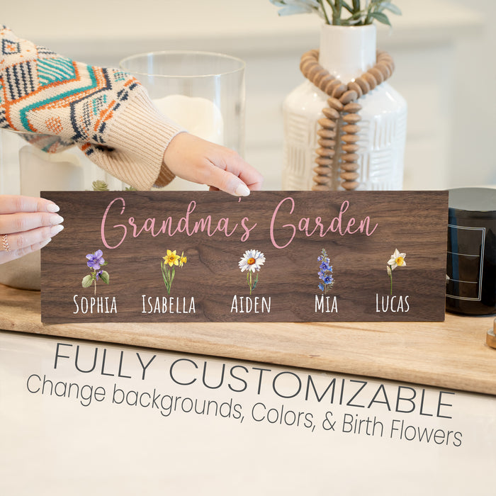 Personalized Mama's Garden Sign