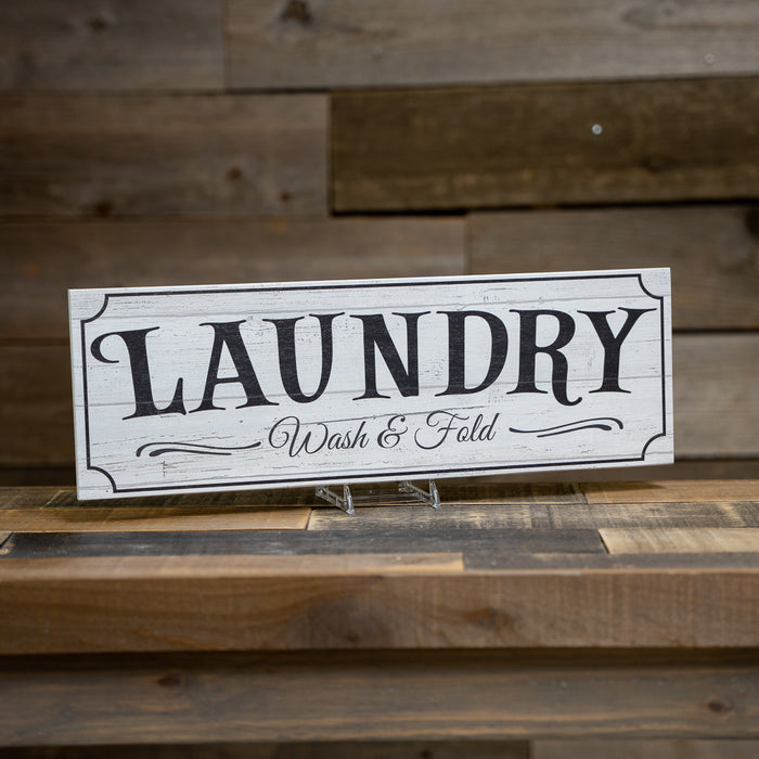 LAUNDRY Farmhouse Wood Sign Wall Decor Gift