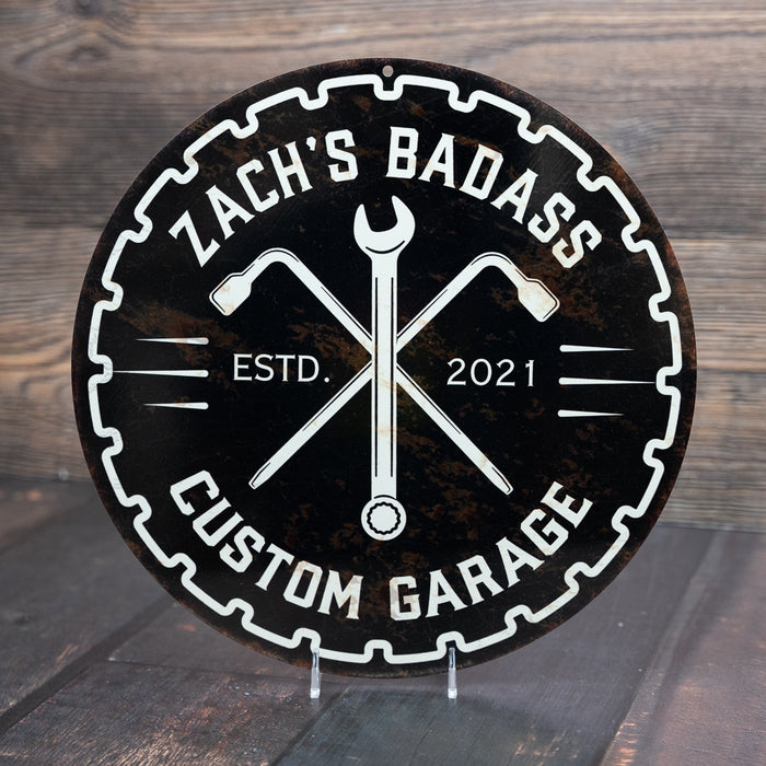 Personalized Custom Garage Metal Sign Man Cave Shop Workshop 100140002001