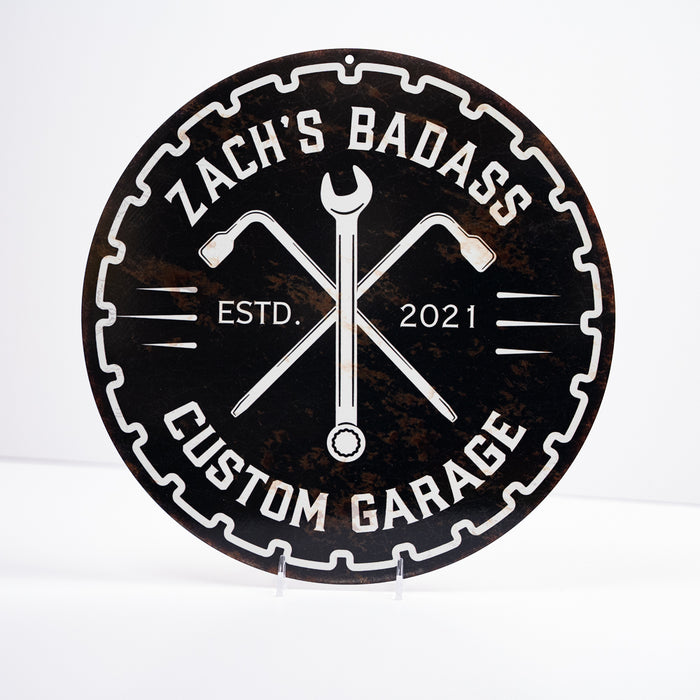 Personalized Custom Garage Metal Sign Man Cave Shop Workshop 100140002001