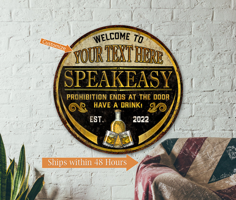 Personalized Speakeasy Sign Home Bar 100142002007