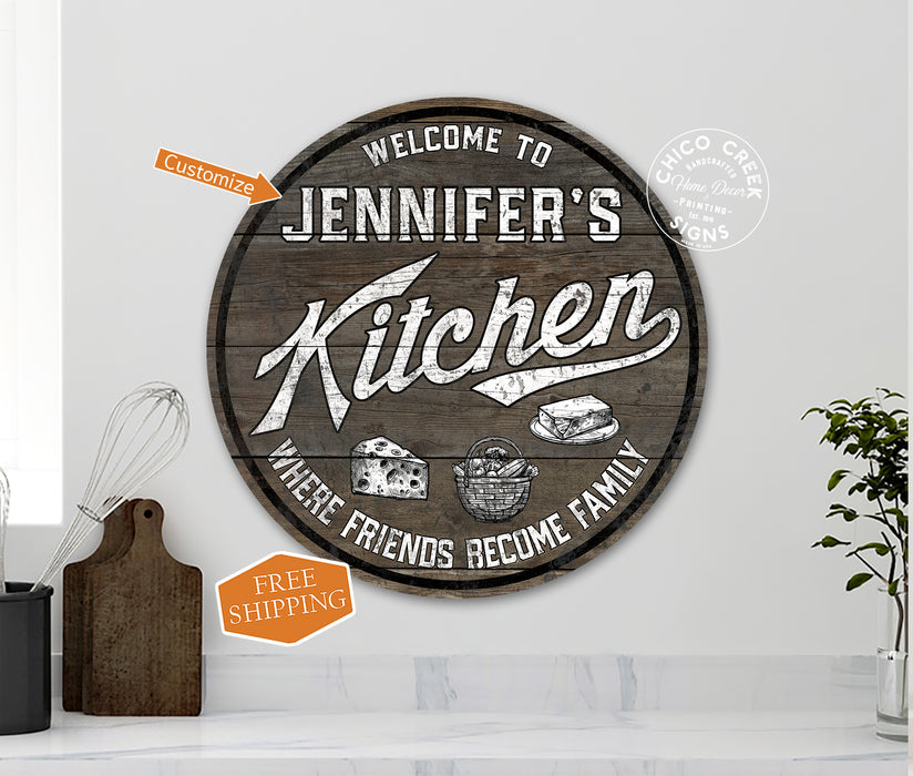 Personalized Family Kitchen Sign 100142002010
