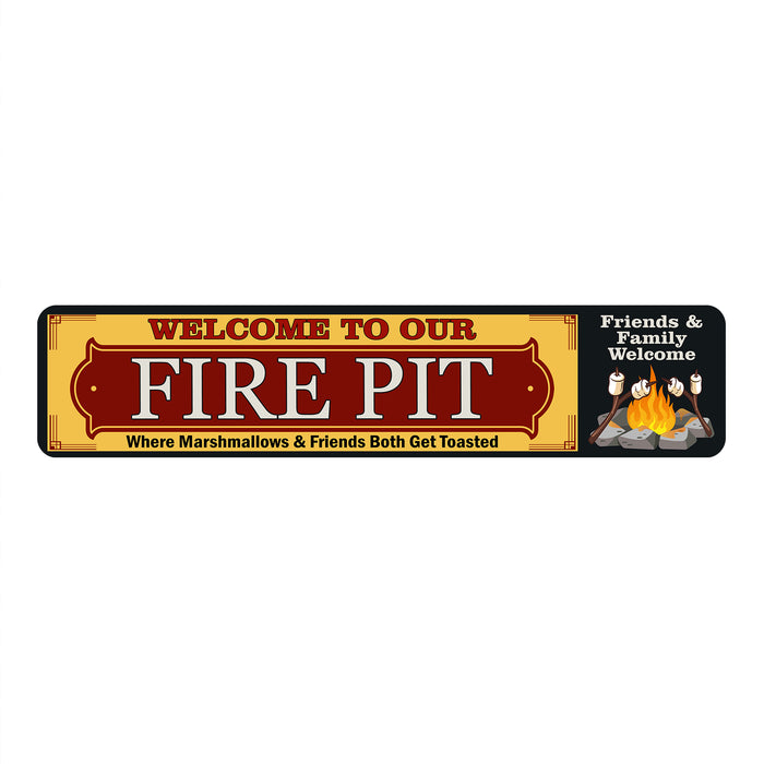 Welcome to Our Fire Pit Metal Sign 104182001014