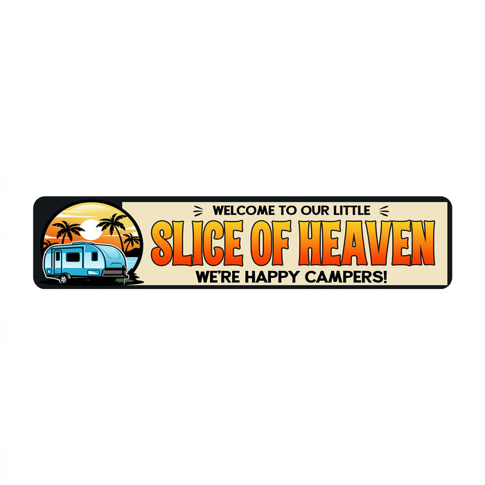 Slice of Heaven Happy Camper Metal Sign 104182001015