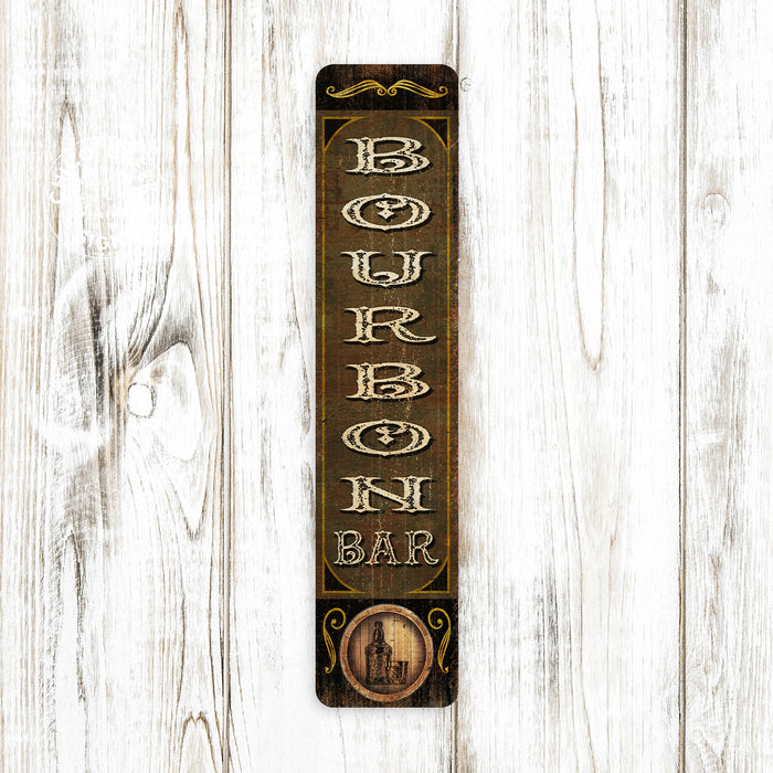 Bourbon Bar Sign Pub Tavern Decor Whiskey Home Bar Kitchen Gift Man Cave