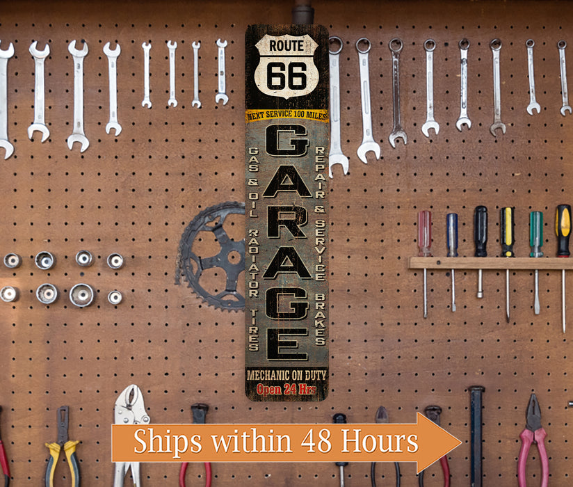 Garage Route 66 Sign Auto Shop Decor Repair Mechanic Dad Gift