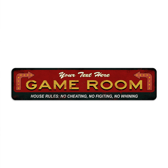 Personalized Family Game Room Sign 104182002002