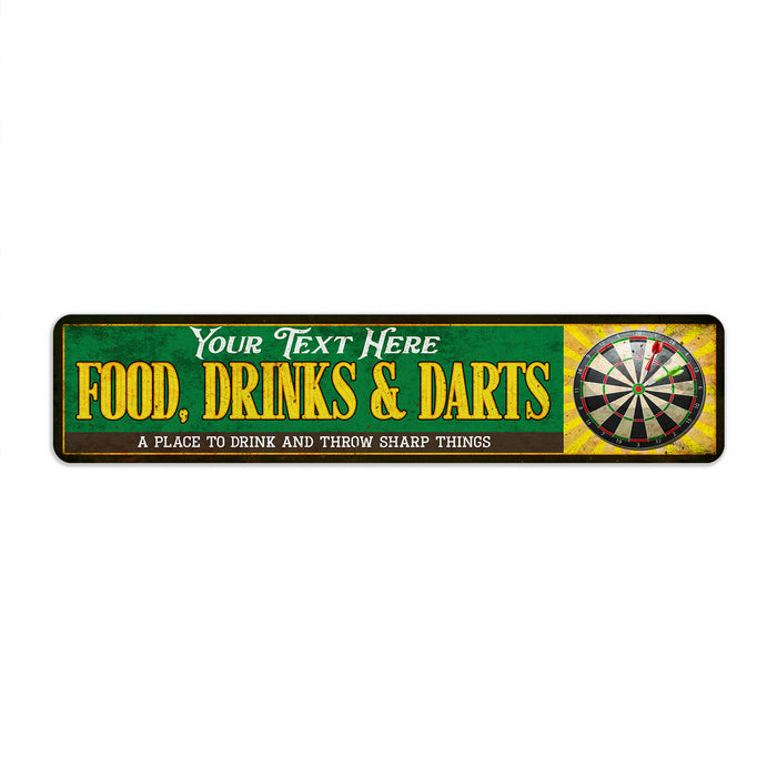 Personalized Dart Board Room Sign 104182002004