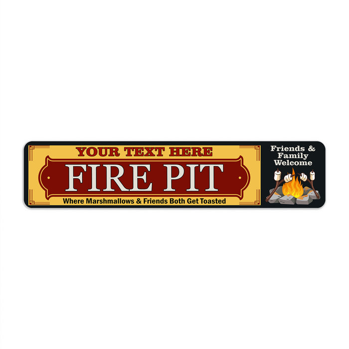 Personalized Fire Pit BBQ Sign 104182002013